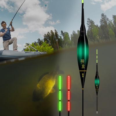 1.2/1.5/1.8/2.2/2.5/3 G Mętnoniebieskie Spławiki do Wędkarstwa Spławikowego z Czujnikiem Grawitacji Zmieniające Kolor Świecące Spławiki z Luminous LED Stick Tubes