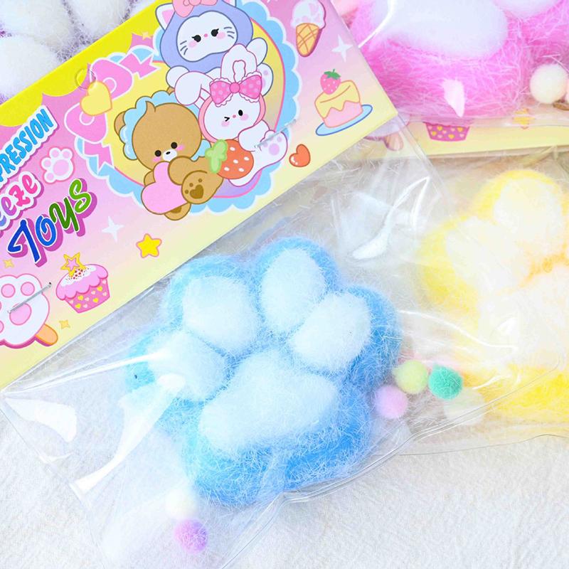 Cat Paw Squeeze Toys Kawaii Cute Slow Rebound Decompression Toy Children'S Happy Sensory Toys Birthday Gift Home Decoration