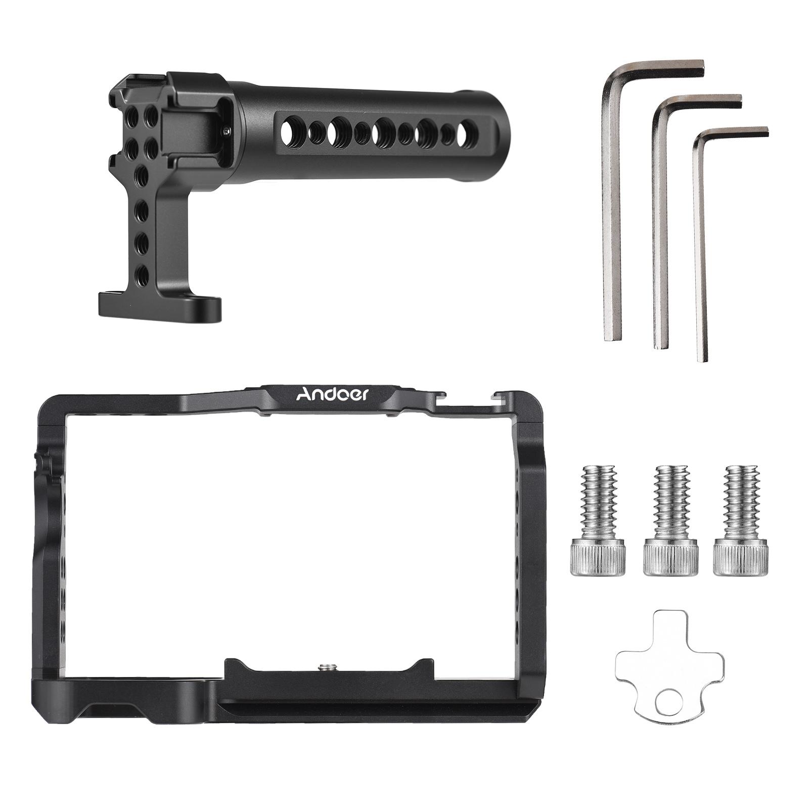 Клетка для камеры Andoer + комплект верхней ручки Видеоклетка для камеры из алюминиевого — фото 8