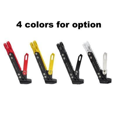 Motorcycle Kickstand Adjustable Tripod Holder Universal Aluminum Modified Foot Side Stand for Motor