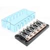 ANM MEGA 6Way MIDI Fuse Box 30A-500A Bolt-Down Power Distribution Block with Copper Busbar for RV Camper Boat Marine