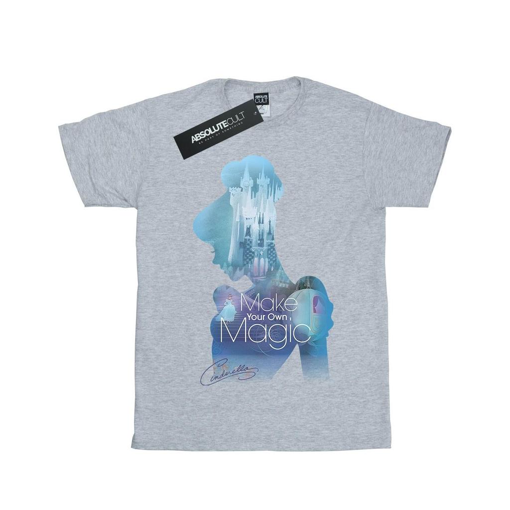 Cinderella Bawełniana koszulka dla dziewcząt stwórz własną magiczną sylwetkę