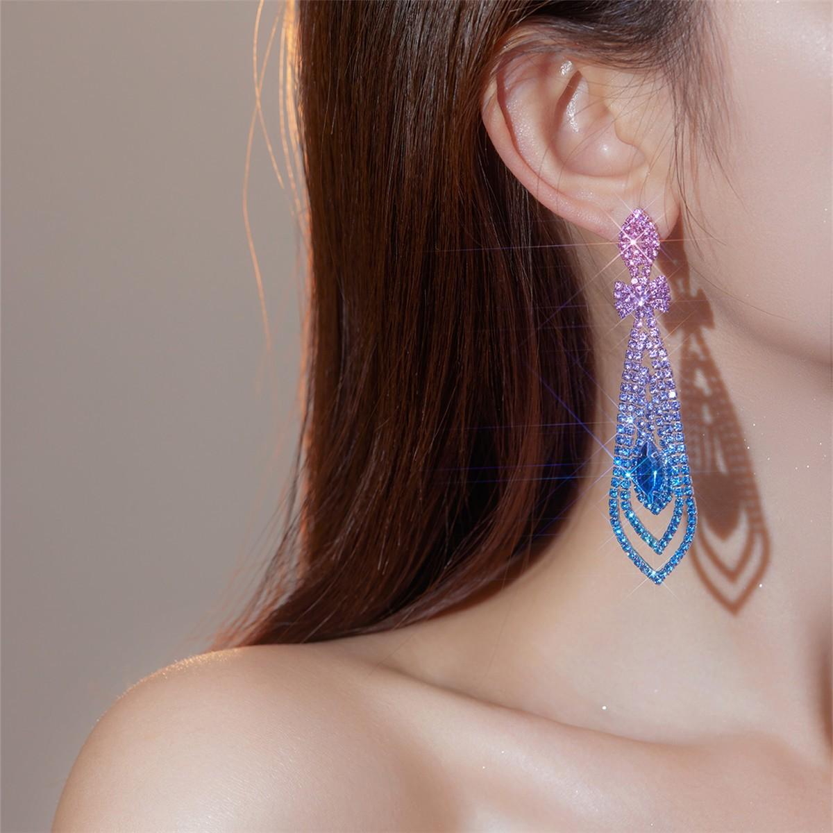 

Преувеличенный темперамент длинные серьги в форме меча премиум-класса с инкрустацией цирконием роскошные серьги женские серьги 1 пара