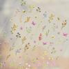 Flower Nail Art Stickers Decals, Spring Flowers Nail Stickers for Nail Art, Floral Plant Nails Design 5D Embossed Nail Decals Flower Stickers for