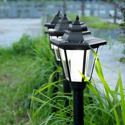 Retro Solar Lights Outdoor, Hexagonal LED Wall Lamp,IP65 Waterproof Lawn Light, Landscape Lighting,for Courtyard,Gargen,Decor