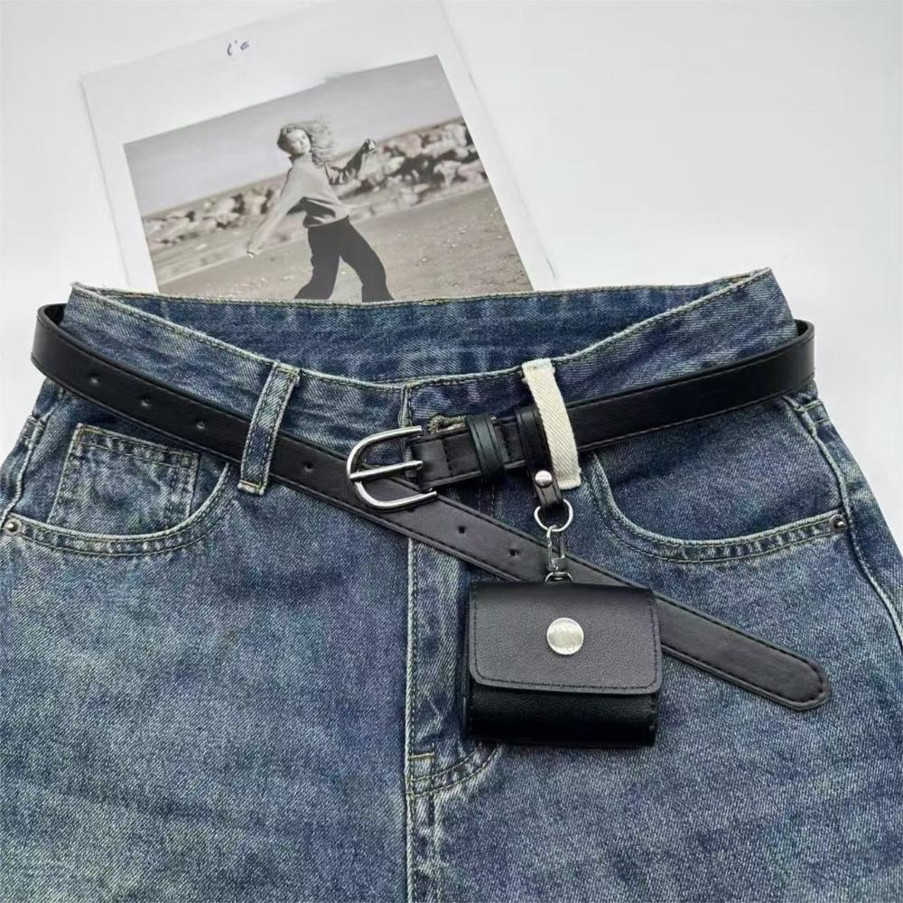 2 In 1 Waist Bag PU Leather Women Belt Bag Detachable Belt With Bag  Ladies