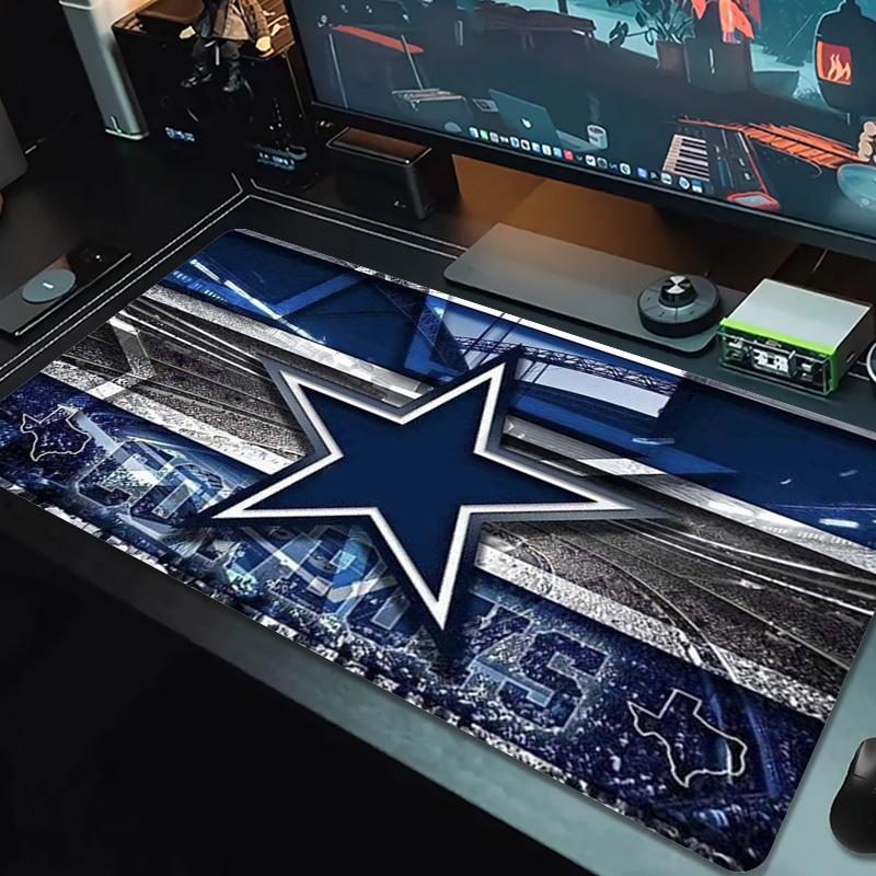 Dallas Cowboys Color Mouse Pad Large Gaming Table Cushion Non-slip Laptop Tablet Big Mousepad XXL Mat Mini PC Playmat With Lock edge