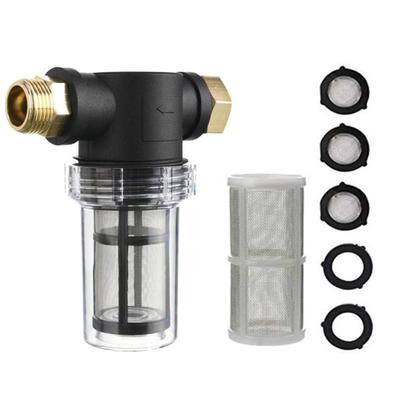 Gartenschlauchfilter für Hochdruckreiniger-Zulaufwassersedimentfilteraufsatz 100 Mesh und 40 Mesh