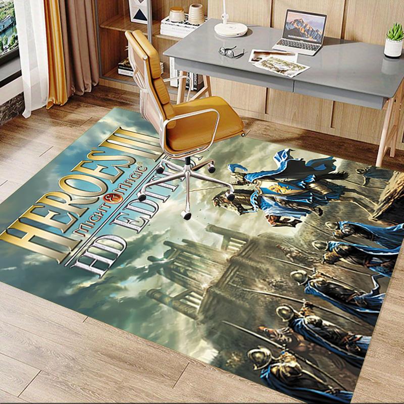 Heroes Might Magic III Dywan do Pokoju Zabaw Sypialni Salonu Kanapy Dekoracja Domu Dzieci Dywanik do Strefy Gier Mata Podłogowa Antypoślizgowa