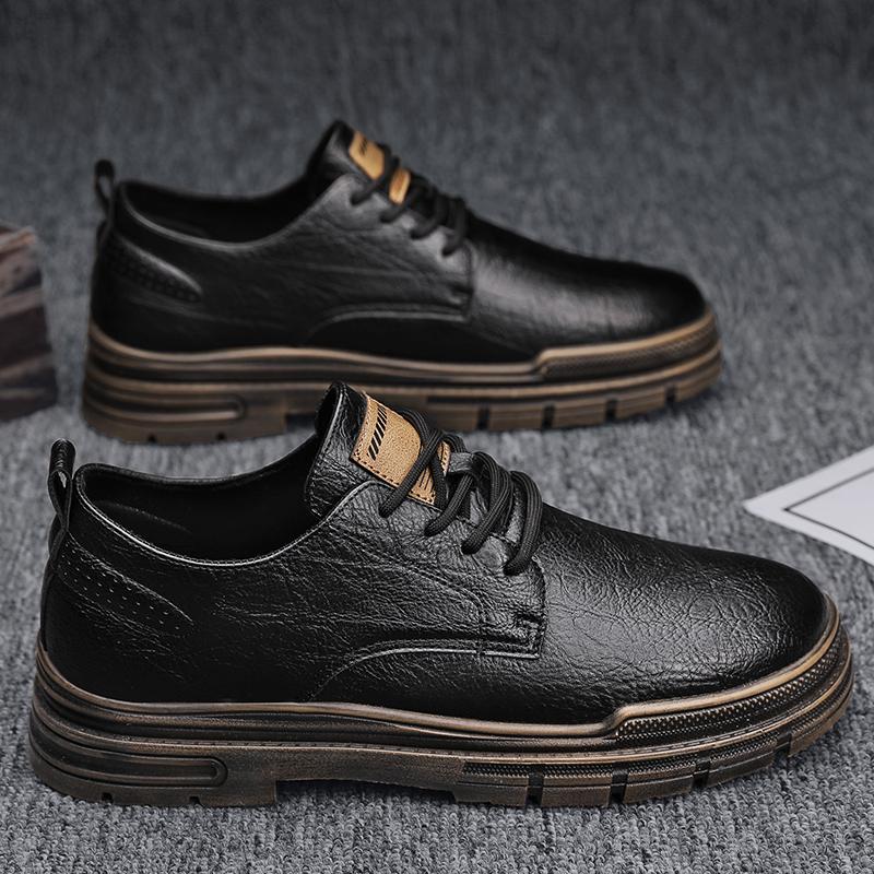 

Нескользящие деловые черные мужские туфли для весенней кухни, повседневные, для шеф-повара, водонепроницаемые мужские кожаные туфли для инструментов 44 чёрный