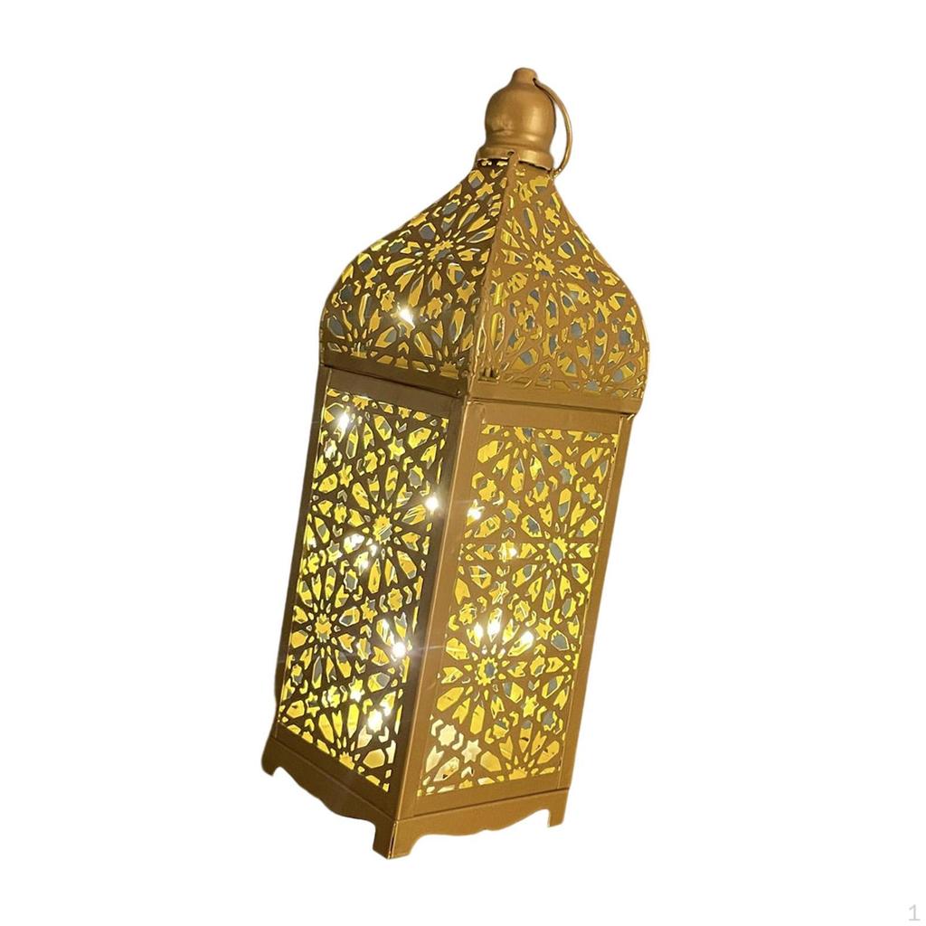 Portable Candle Lantern Home Decor with LED Fairy Lights Hanging