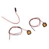 LED Toy Car Lights Remote Control Car Spotlights with Adjustable Metal Bracket 12mm Diameter RC Car Flashing Light