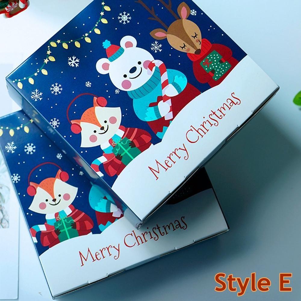 Τυπωμένα Κουτιά Μπισκότων Δωράκια Γλυκά Μπισκότα Καραμέλες Άγιος Βασίλης Καλά Χριστούγεννα Χριστουγεννιάτικα Κουτιά Δώρων