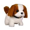 Kids Electric Plush Dog Toy Walking Barking Tail Wagging Interactive Puppy Plushie Toy Toddlers Boys Girls Educational Simulation Animal Toy