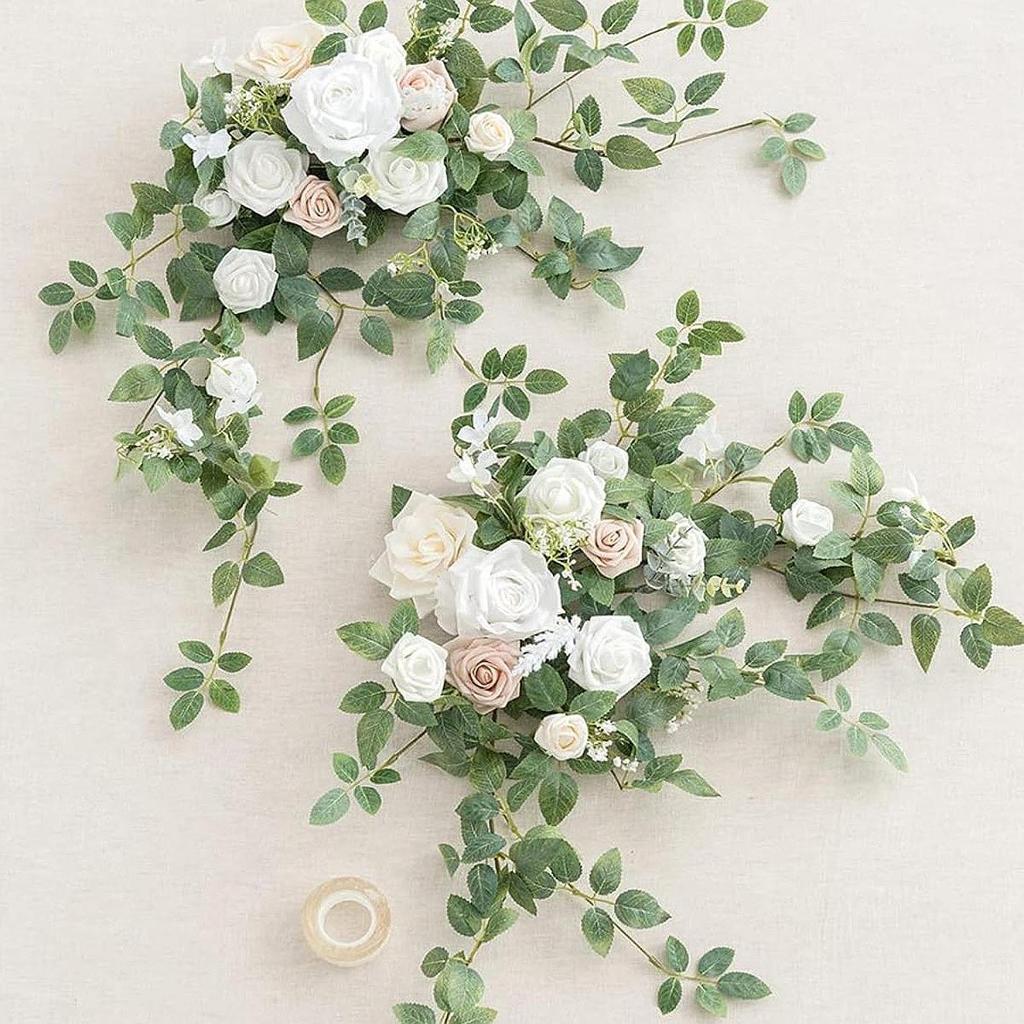 2 Stück Hochzeitsbogen Blume Dekoration für Themenarrangement Empfangs-Hintergrund