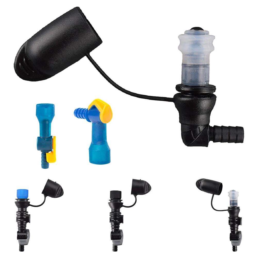 Hydration Bags Bite Valve Mouthpiece Replacement 7-9mm Diameter Nozzle Connector with Cover for Cycling Sports Bladder Water Bag
