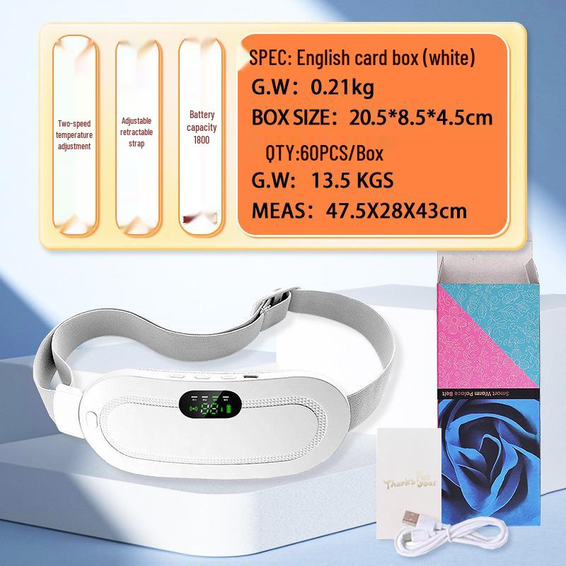 Warm Uterus Support Belt: Vibration Massage & Heat Therapy for Abdomen and Back