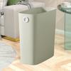 Household Trash Can Without Press Ring Bathroom Plastic Modern Large Capacity Living Room Kitchen Lid Waste Rubbish Garbage