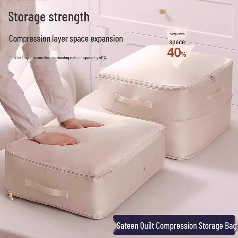 Quilt and Clothes Compression Storage Bag for Bedding and Down Jackets