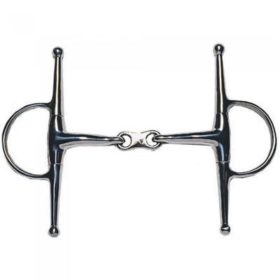 Jp Korsteel Stainless Steel French Link Full Cheek Snaffle Bit
