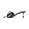 Salvatore Ferragamo Ferragamo Zelie Leather Sandal Black