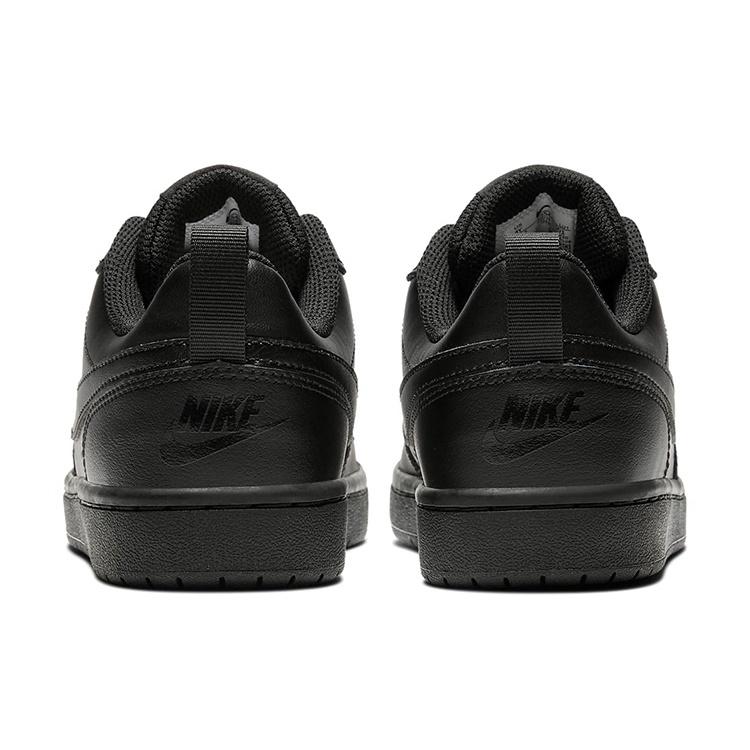 (GS) Nike Court Borough Low 2 'Triple Black' Kids' BQ5448-001