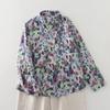 Dimanaf 2025 Women Spring New Shirt Blouse Long Sleeve Buttons Fashion Tops Tees Loose Floral Blouse