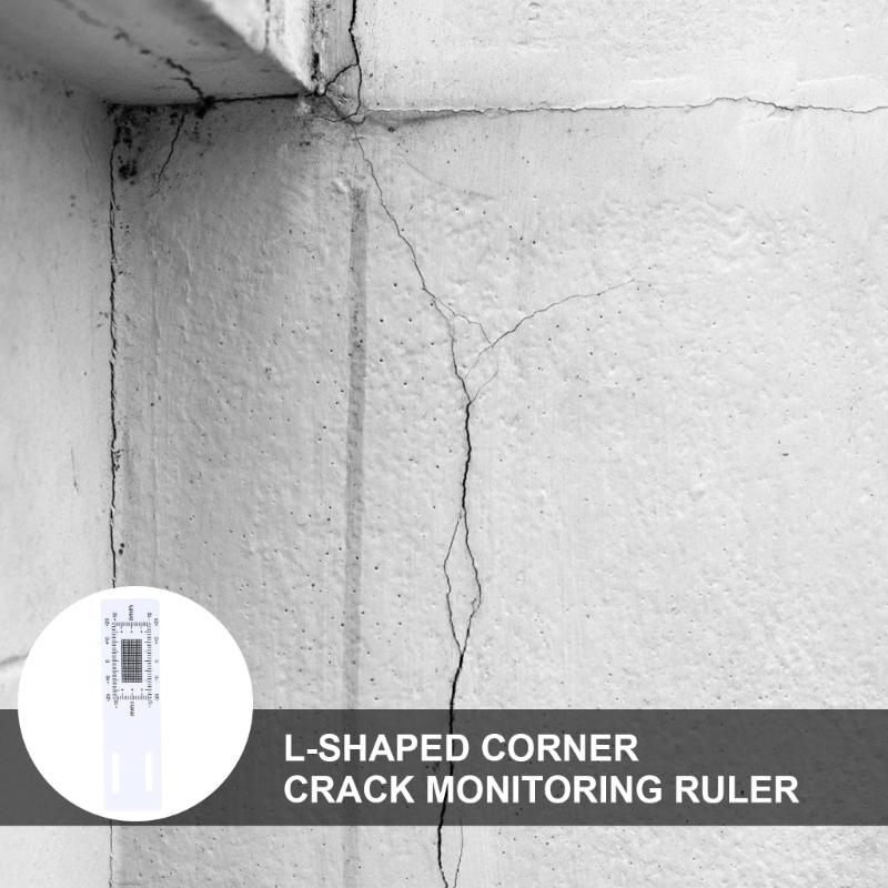 Crack Gauge Ruler Accurate Crack Monitoring Record Tool Crack Measuring Instrument For Wall Deformation