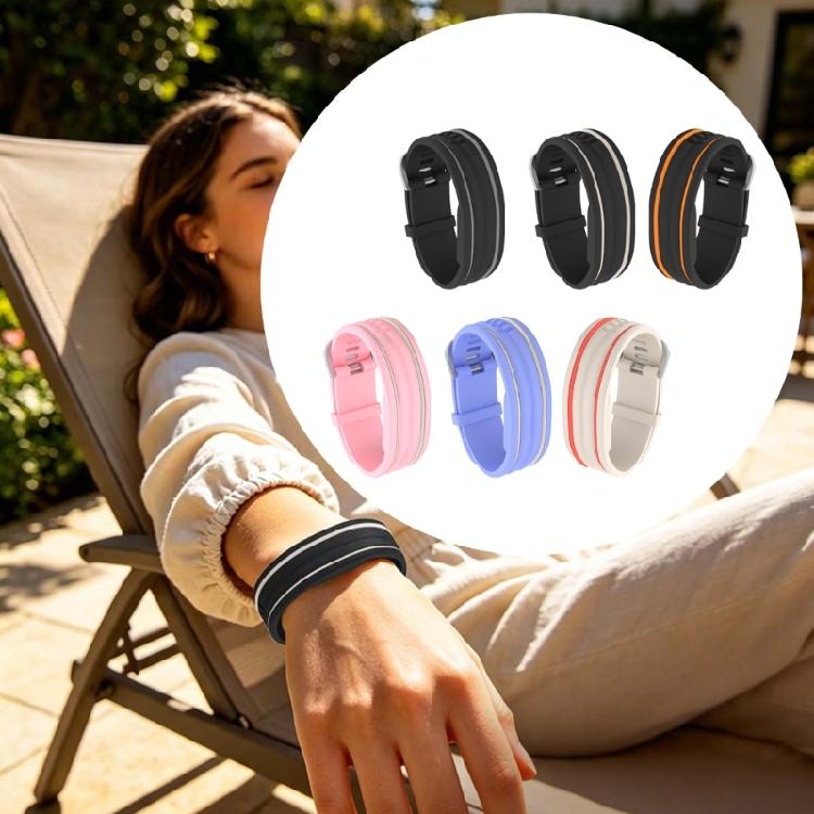Two Tone Silicone Wristband, Replacement Watch Strap with Flexible Adjustment for Workdays, Exercise, and Travel