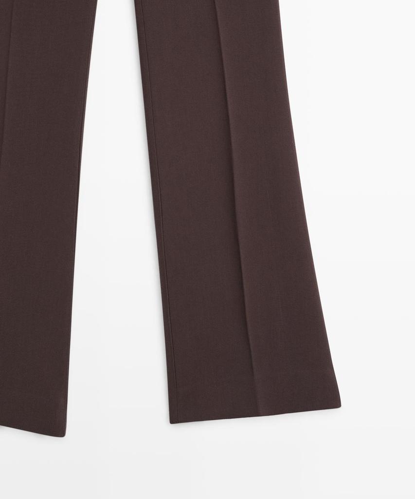 Masimodutti Pocket Detail Bell-Bottom Pants