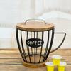 Metal Wire Coffee Storage Rack Convenient Coffee Pods Basket Decorations for Kitchen Countertop Espressos Pods Stand