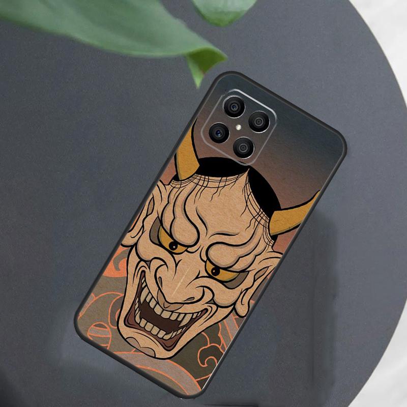 Samurai Oni Mask For Honor Magic 7 Lite 6 8 Case For Honor 200 400 Pro 90 70 50 X8c X8b X9a X9b X9c X9d Win RT