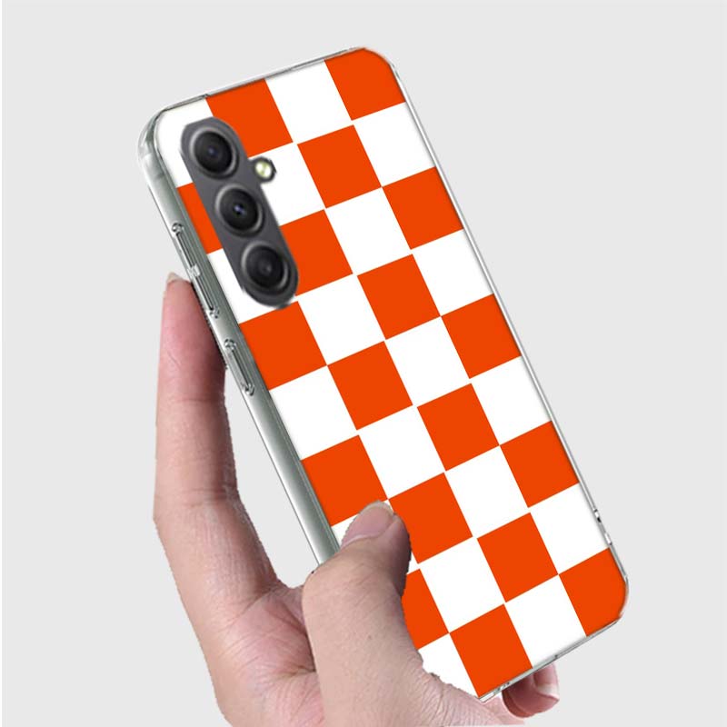Retro Classic Chess Board Grid Phone Case for Samsung A16 A26 A36 A56 A17 A37 A57 A07 A06 A02S A03 A04S A05S Galaxy Note 20 10 A
