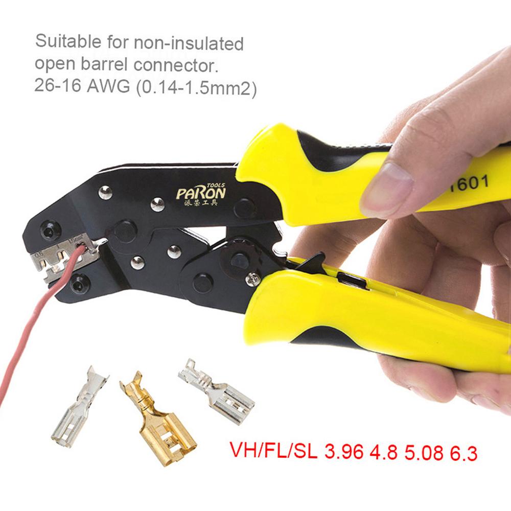 PARON Professional Wire Crimpers Engineering Ratchet Terminal Crimping Pliers JX 48B 3.96 To 6.3mm 26 16AWG Crimper