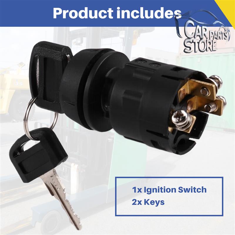 70001-33650 Forklift Parts Ignition Switch With 2 Keys For Nichiyu FBR15/18 FBTFB15/30