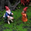 Resin Micro Landscape Gnome Figurine With Pig For Home Garden And Holiday Gift