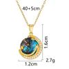 Titanium Steel Star Necklace for Women Planet Moon Astronaut Pendant Necklaces Jewelry Gifts