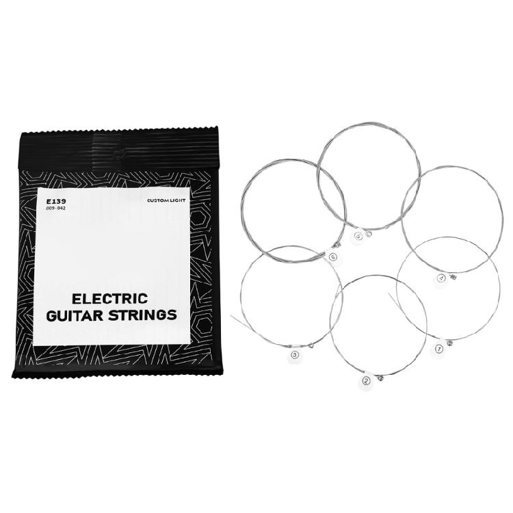 Guitar Strings Electric Guitar Strings Includes 6 Strings, .009-.042 Full Set 1