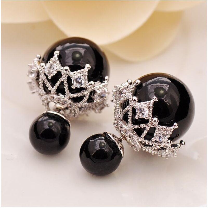 Simple Graceful 925 Sterling Silver Refreshing Pearl Stud Earrings