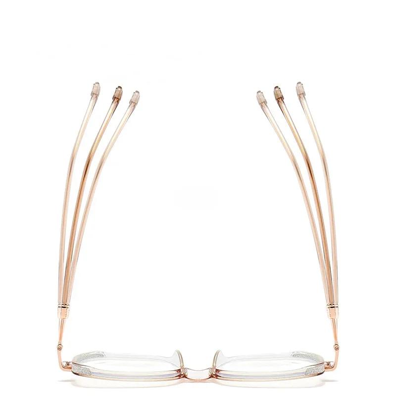 Vintage Reading Glasses Square Metal Frame Women Fashion Optical Eyewear Anti Blue Light Presbyopia Eyeglasses Marcos De