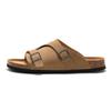 Ruizu Cork Sandals: Unisex Summer Beach Slippers for Couples and Students