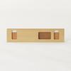 MUJI Wall-Mounted Furniture, 3-Hook Hanger, Oak Wood, 44cm (W) x 25cm (D) x 10cm (H), 44505083