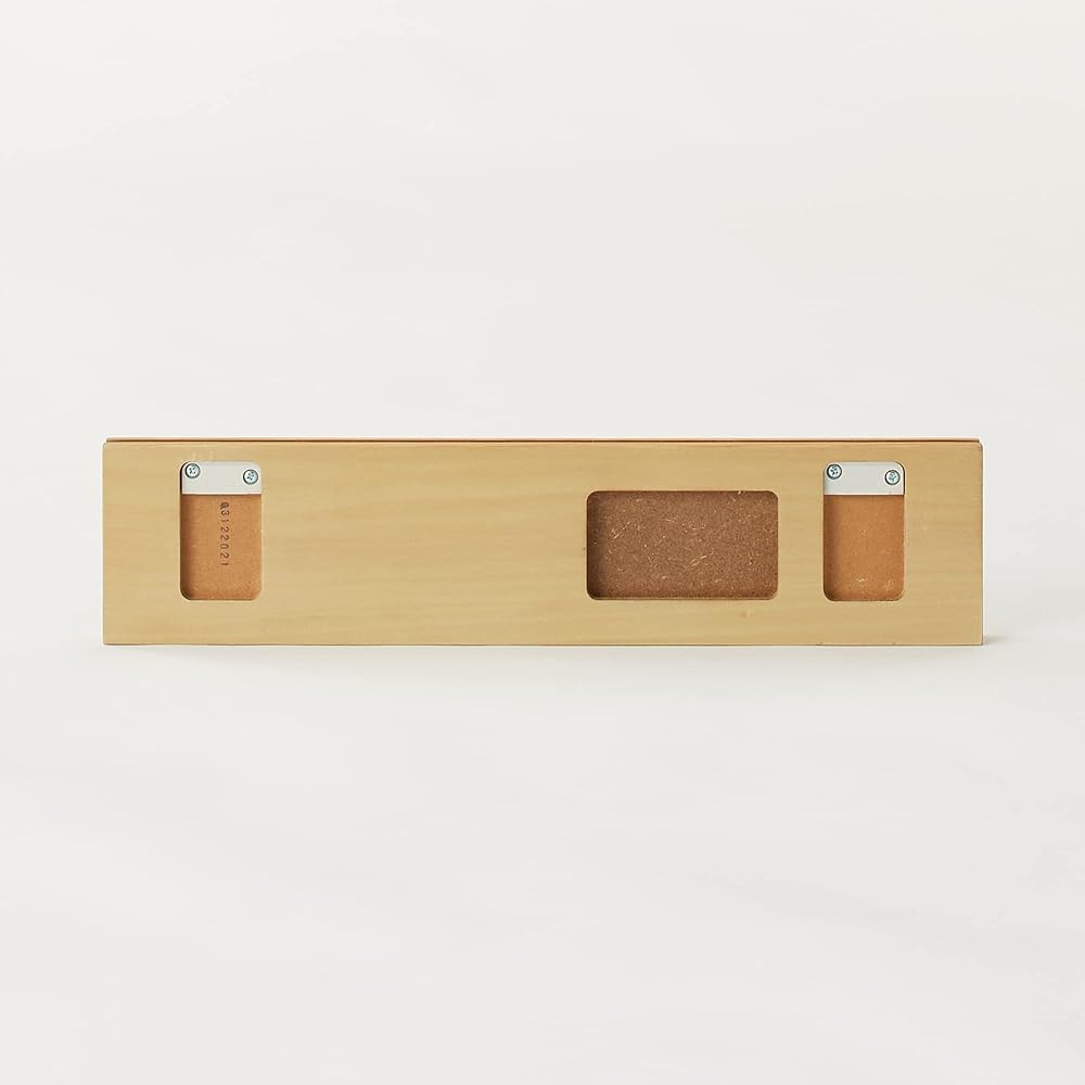 MUJI Wall-Mounted Furniture, 3-Hook Hanger, Oak Wood, 44cm (W) x 25cm (D) x 10cm (H), 44505083