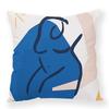 Ins Abstract Modern Simple Plush Pillowcase Line Decoration Pillow Car Office Waist Rest