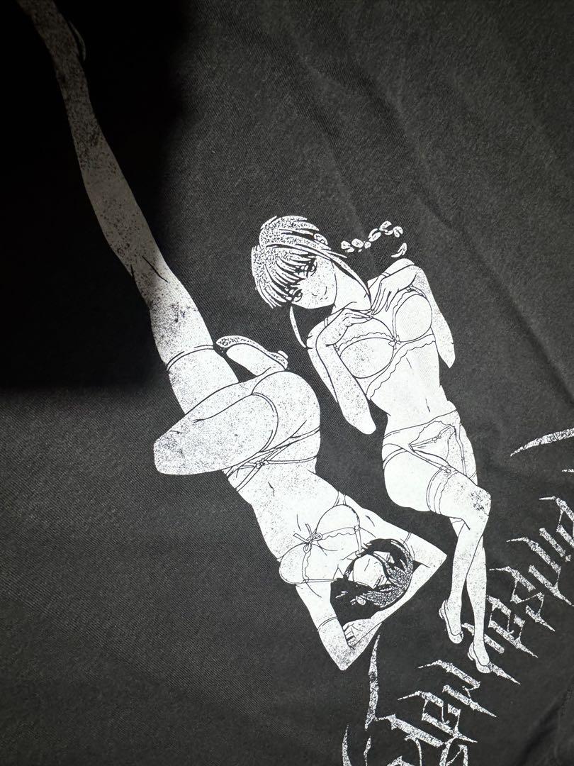 

[USED] Makima Reze Chainsaw Man Anime T-Shirt XL Monochrome Fade