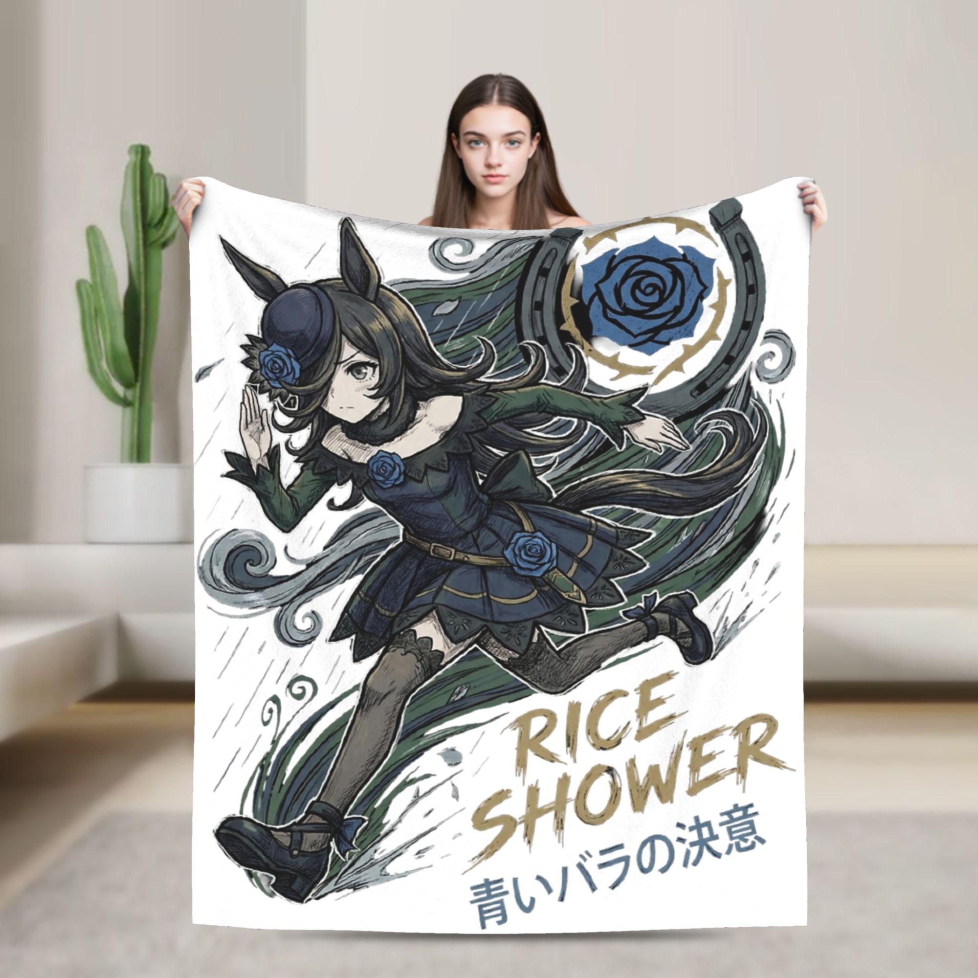

Umamusume Pretty Derby Cartoon Blankets Flannel Spring Autumn Multi-function Warm Throw Blankets for Sofa Office Bedspread 75x90cm