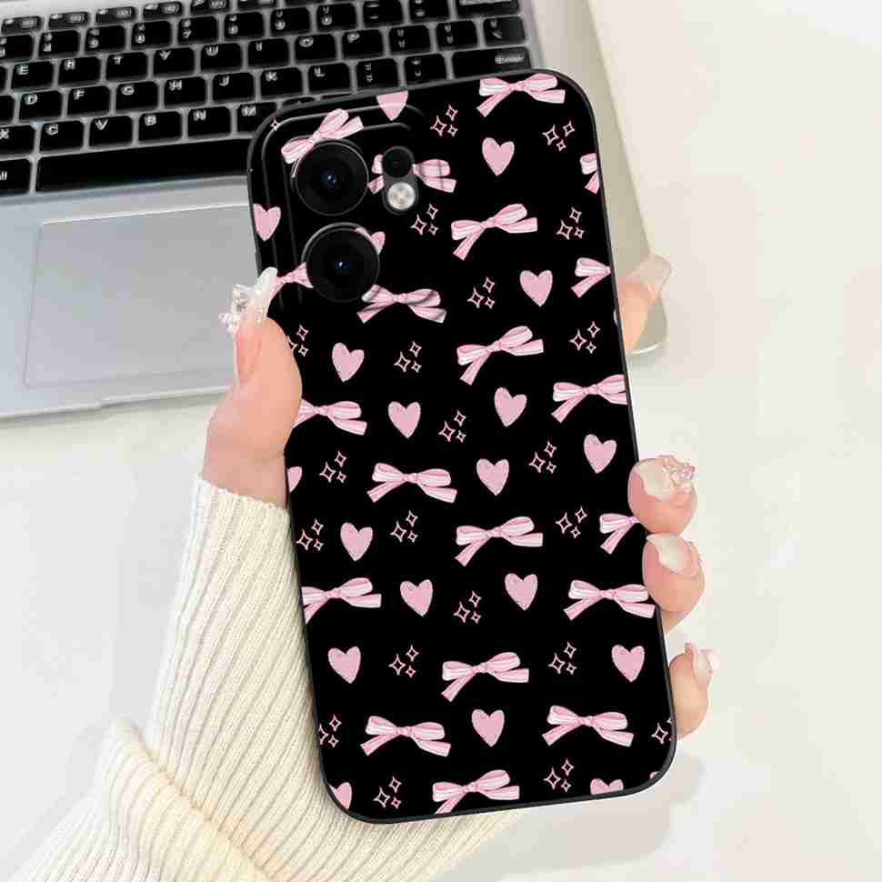 Flower Rabbit Case For OPPO Reno 13F 4G 5G Silicone Soft Cover For OPPO Reno13 F Reno13F 5G CPH2699 2025 Fundas Capas