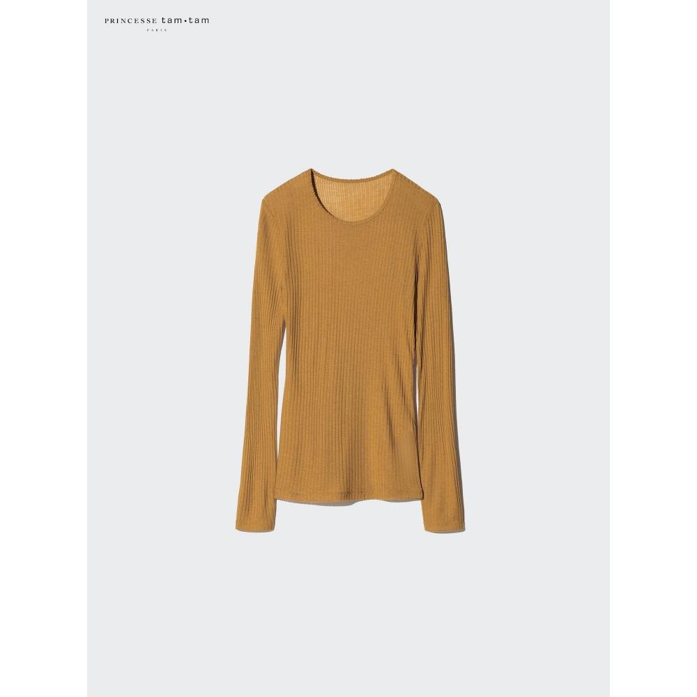Uniqlo HeaTTech Cashmere Blend PoinTed T shirT