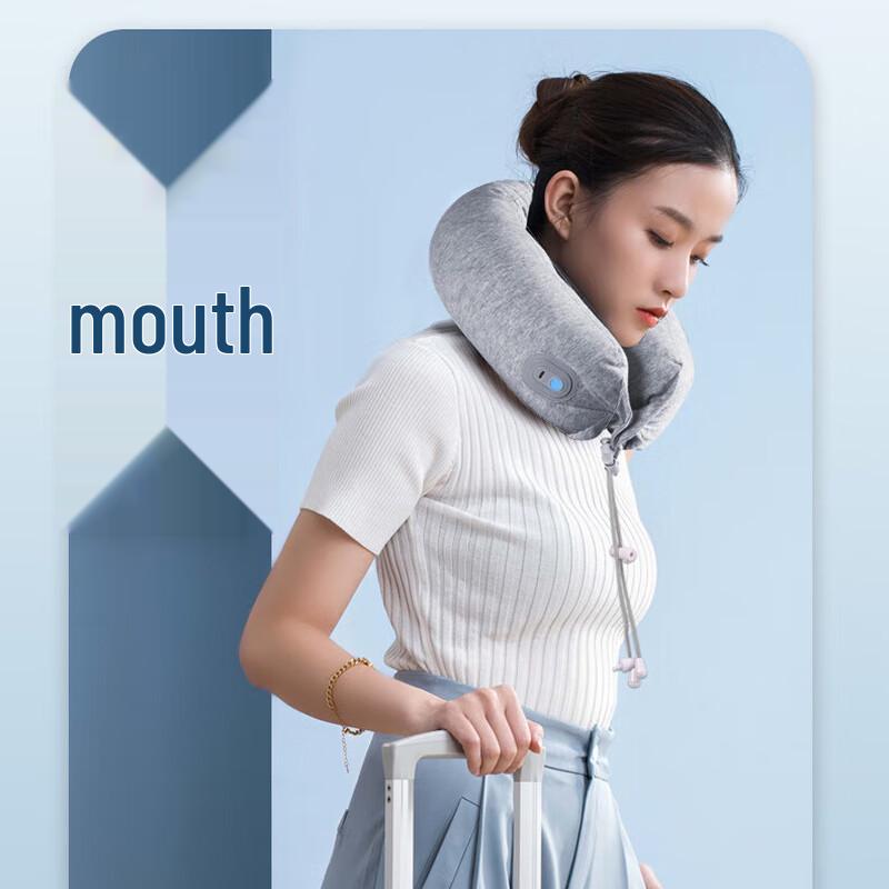 Hezheng Przenośna poduszka masująca kark w kształcie litery U z pianki memory