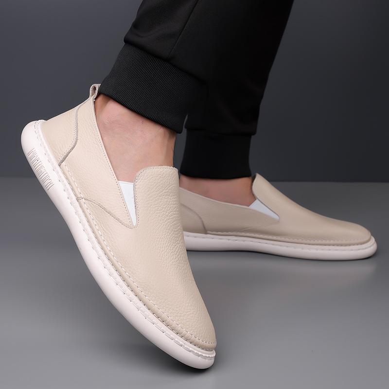 Fashion Luxury Brand Leather Driving Loafers for Mens Outdoor Light Handmade Soft Sole Sneakers Daily Slip-On Commute Casual Shoes Men